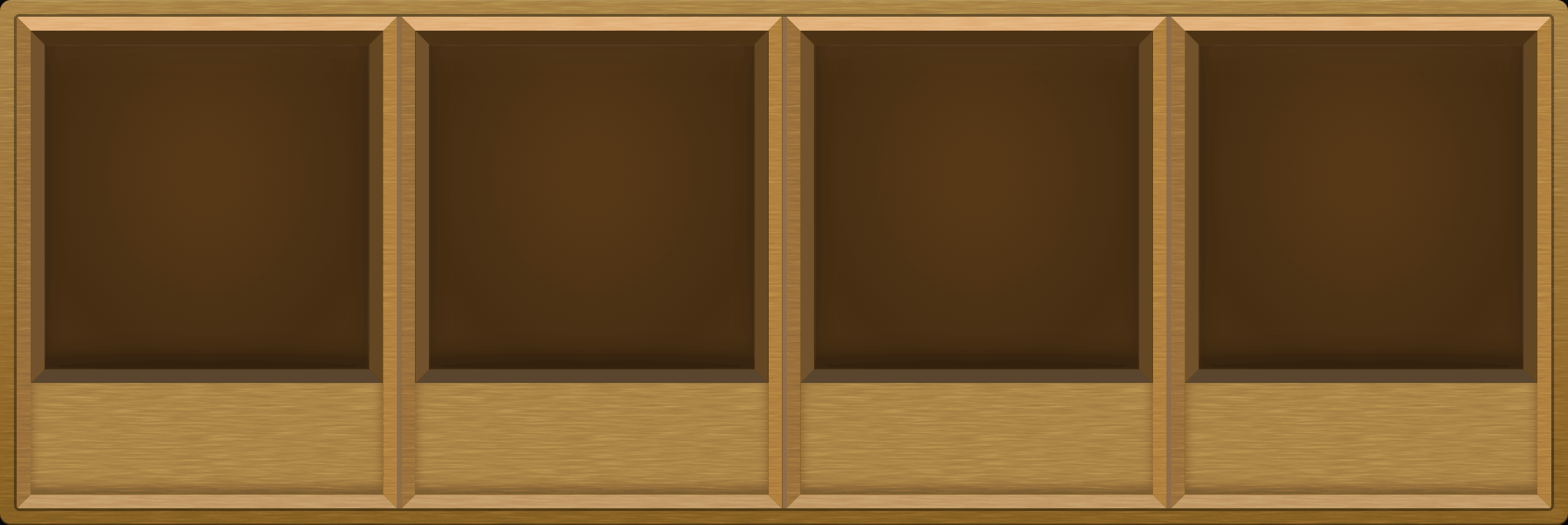 Honey Oak Display Case (1x4)